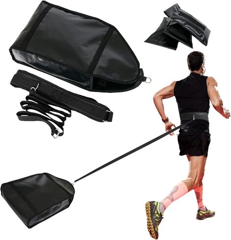 Weight Sled Trainer Adjustable, DOKSMERIA Sandbag Sled Trainer Resistance Sled Trainer for Sprinter Speed Training Indoor Outdoor, Running Sled Trainer with 3 Weight Sandbags in Saudi Arabia