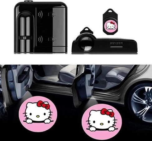 2Pcs Vikings Car Door Lights Logo Projector, WIireless Led Welcome Logo Ghost Shadow Light Compatible with All in Saudi Arabia