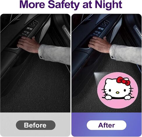 2Pcs Vikings Car Door Lights Logo Projector, WIireless Led Welcome Logo Ghost Shadow Light Compatible with All in Saudi Arabia