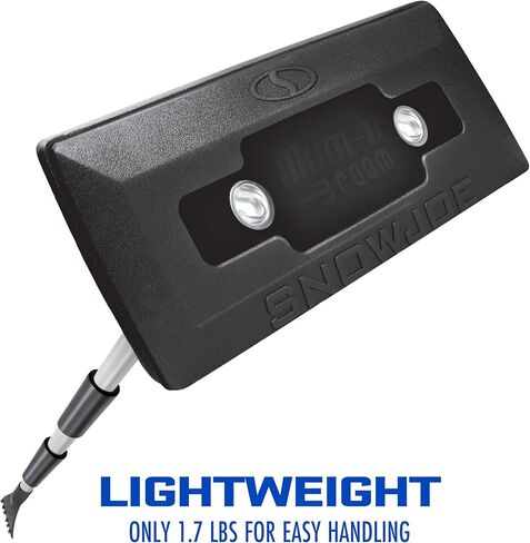 Snow Joe SJBLZD-LED-BLK مكنسة الثلج المتداخلة 4 في 1 + مكشطة ثلج، رأس إسفنجي مقاوم للخدش مقاس 45.72 سم، مع مصابيح أمامية LED، أسود in Kuwait