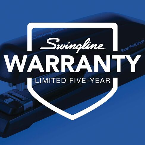 Swingline Stapler, SuperFlatClinch 50, Half Strip Desktop Stapler, 50 Sheet Capacity, Black/Red (5000599A) in Saudi Arabia