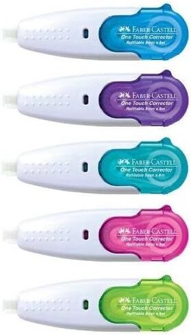 Faber-Castell One Touch Corrector Refillable Correction Tape with 4 Refills in Kuwait