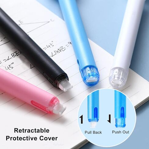 White Correction Tape Pen, Cute Candy Color Correction Tape, Aesthetic Writing Correction Tape, Smooth Correction Pen for Girl Kid Teacher Student, Pen Corrector for School Office Supplies 5 Pack in Kuwait