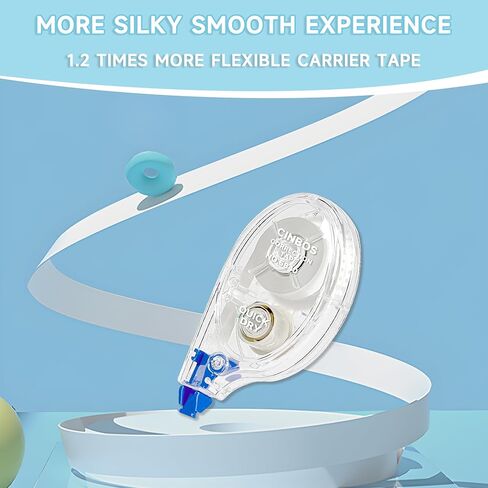 White Out مع أداة تطبيق جانبية وغطاء، 39.3 قدم، 12 حزمة من Whiteout، شريط تصحيح للتصحيحات الفورية (CS-901) in Kuwait