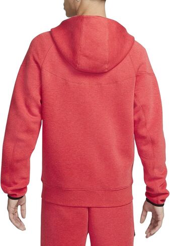 Nike Sportswear Tech Fleece Windrunner Men's Full-Zip Hoodie Size - X-Large Red/Black in Saudi Arabia