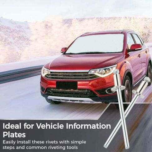Homaisson 1 زوج Nos Dash Rosette المسامير الفولاذ المقاوم للصدأ مناسب لـ GM Ford Chrysler AMC VIN علامة الباب in Saudi Arabia