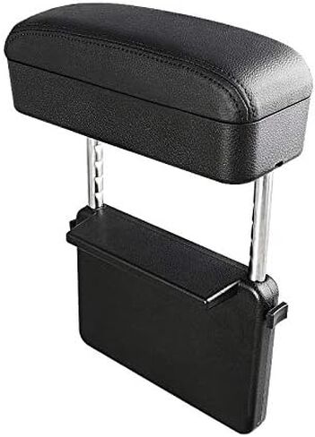 JEYODA Car Armrest Box Adjustable Pad Refit Car Central Lift Armres Storage Organizer Box Arm Rest(Black line) in Saudi Arabia