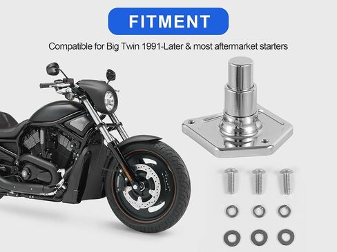 AILMOTO Black Push Button Starter Solenoid 1.2/1.4 k/watt Compatible for Harley Davidson Softail Dyna Sportster Big Twin 1991-2017 in Saudi Arabia