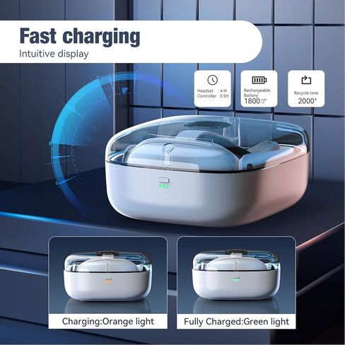 قاعدة شحن Quest 3، ترقية محطة الشحن لحقيبة تخزين Meta Oculus Quest 3، حافظة شحن مغناطيسية لسماعة Meta Quest 3 VR مع بطاريتين RGB Light 2 in Kuwait