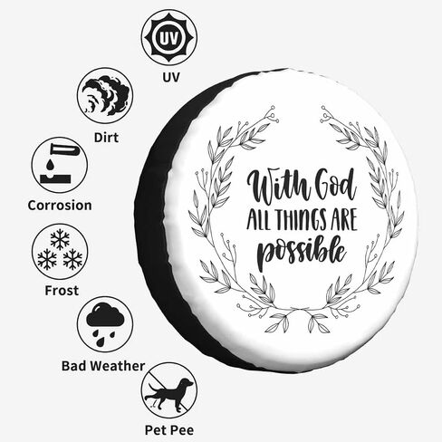 The White Horse Gallops Spare Tire Cover Running Hard Wheel Covers for RV Tires Camper Tire Case Protectors for Trailer Rv SUV Truck Travel Trailer 15 in in Saudi Arabia