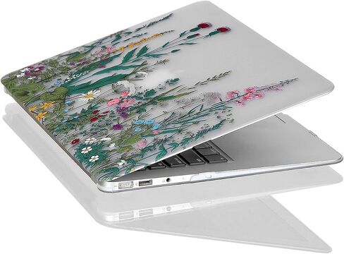 Case for MacBook Pro 15 inch (A1990/A1707, 2019-2016 Release), 3D Effect Matte Clear See Through Hard Cover & Keyboard Cover Compatible Mac Pro 15.4 with Touch Bar Touch ID - Garden Flowers in Saudi Arabia