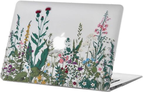 Case for MacBook Pro 15 inch (A1990/A1707, 2019-2016 Release), 3D Effect Matte Clear See Through Hard Cover & Keyboard Cover Compatible Mac Pro 15.4 with Touch Bar Touch ID - Garden Flowers in Saudi Arabia