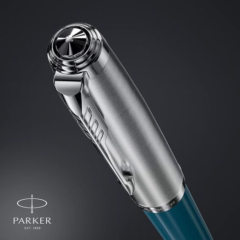 Parker 51 Ballpoint Pen Black Barrel with Chrome Trim Medium Point with Black Ink Refill Gift Box in Kuwait