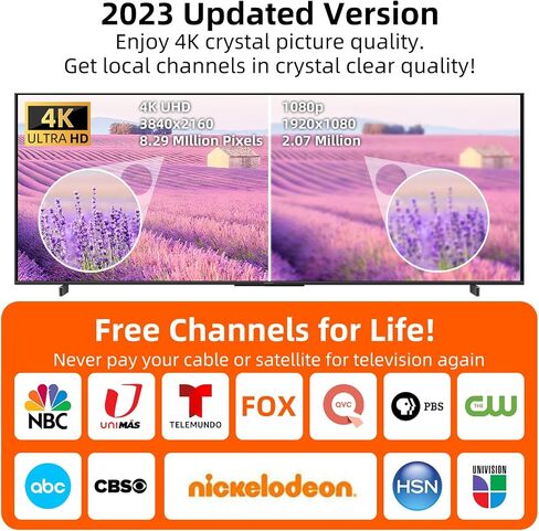 TV Antenna for Smart TV Indoor, Strong Magnetic Base Indoor TV Antenna for Easy Installation, Long Range Reception HD Antenna for TV Indoor 4k 1080P Channels in Saudi Arabia