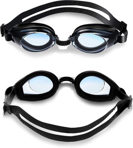 4 Pairs Triathlon Swim Goggles, Swimming Goggles Anti Fog Shatterproof UV Protection Goggles, Assorted Colors in Saudi Arabia