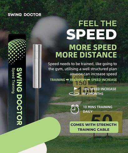 Swing Trainer, Golf Swing Speed Training System, Increase Club Head Speed, 3 Training Weights in One Club in Saudi Arabia