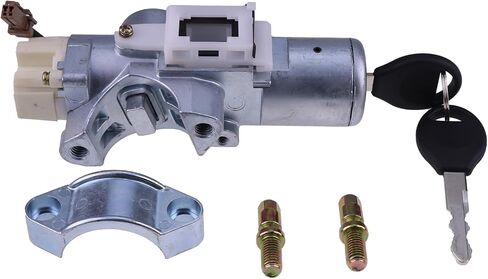 Ignition Lock Cylinder Switch W/Key US901 US804 US803 Compatible With 02-06 Sentra 99-04 Pathfinder 2004 Armada 99-04 Pathfinder A/T 00-02 Maxima D8700-6J326 D8700-6J325 in Saudi Arabia