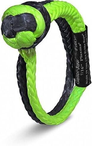 Bubba Rope Gator-Jaw 176745PRO تكبل صناعي ناعم (قوة كسر 52300 رطل) أخضر وأسود in Kuwait