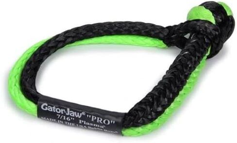 Bubba Rope Gator-Jaw 176745PRO تكبل صناعي ناعم (قوة كسر 52300 رطل) أخضر وأسود in Kuwait
