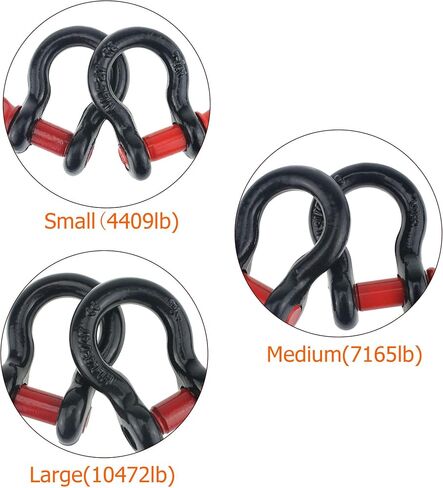 مكافحة الصدأ NRC & XRC 2 قطعة 1/2 "D حلقة ربط مقوس مسمار لولبي Clevis تزوير سحب 2 طن in Kuwait