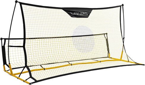 أهداف كرة القدم المحمولة مع ريبوندر - شبكات كرة قدم خفيفة الوزن للفناء الخلفي، مع أوتاد أرضية، وحقيبة حمل - هدف كرة قدم ارتدادي - معدات تدريب كرة قدم ممتازة للأطفال والكبار in Kuwait