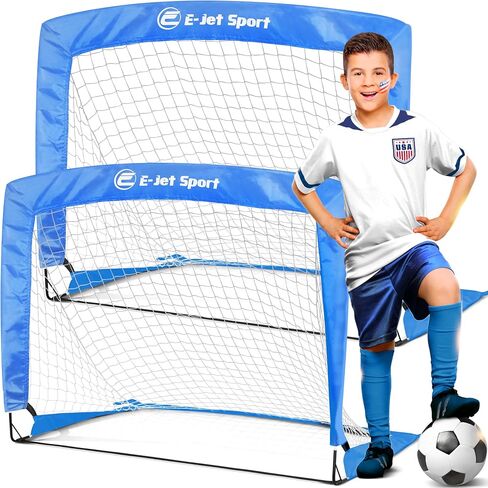 كرة القدم صافي أهداف كرة القدم | أهداف كرة القدم المنبثقة للأطفال لممارسة التدريب في الفناء الخلفي، محمولة، أسود، 4 × 3 قدم in Saudi Arabia