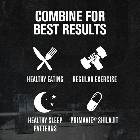 Jacked Factory Essentials Shilajit - Primavie Shilajit للرجال لتعزيز الطاقة ودعم الحيوية والعافية - 60 كبسولة نباتية in Kuwait