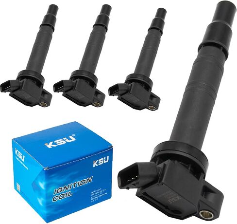 Ignition coil pack of 4 Compatible with Toyota Camry Corolla Matrix Solara 4runner Hilux Hiace Tacoma Scion XB 2.4L 2.7L UF495 in Kuwait
