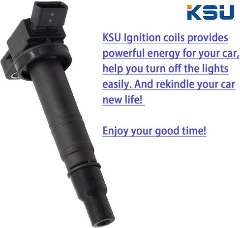 Ignition coil pack of 4 Compatible with Toyota Camry Corolla Matrix Solara 4runner Hilux Hiace Tacoma Scion XB 2.4L 2.7L UF495 in Kuwait