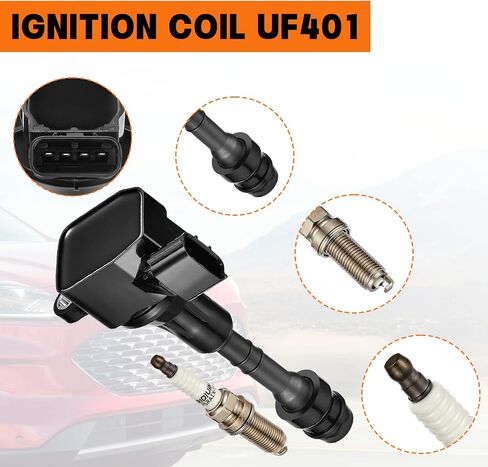 UF-549 Ignition Coil Pack and 9029 Iridium Spark Plugs Compatible with Nissan Altima Cube Rogue Sentra Versa, Infiniti QX60 Q70 FX50 M56, Replaces for C1696 UF549 5C1753, Set of 4 in Saudi Arabia