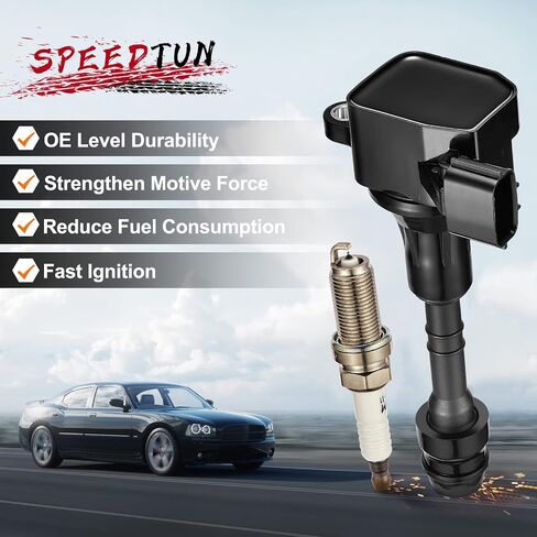 UF-549 Ignition Coil Pack and 9029 Iridium Spark Plugs Compatible with Nissan Altima Cube Rogue Sentra Versa, Infiniti QX60 Q70 FX50 M56, Replaces for C1696 UF549 5C1753, Set of 4 in Saudi Arabia