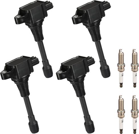 UF-549 Ignition Coil Pack and 9029 Iridium Spark Plugs Compatible with Nissan Altima Cube Rogue Sentra Versa, Infiniti QX60 Q70 FX50 M56, Replaces for C1696 UF549 5C1753, Set of 4 in Saudi Arabia