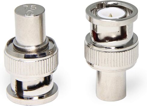 BNC 75 Ohm Terminator، 5-Pack BNC ذكر التوصيل محول كابل محوري موصل in Kuwait