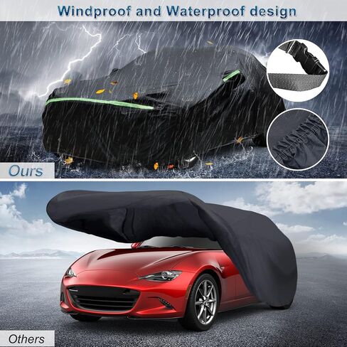 Custom Fit for Volkswagen Beetle Bug 2-Door 1960-1980 Sedan Car Cover Waterproof Heavy Duty All-Weather Protection with Door Zipper & Storage Bag in Kuwait