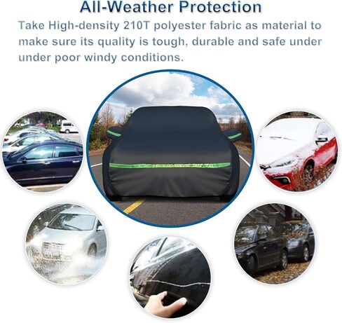 Custom Fit for Volkswagen Beetle Bug 2-Door 1960-1980 Sedan Car Cover Waterproof Heavy Duty All-Weather Protection with Door Zipper & Storage Bag in Kuwait
