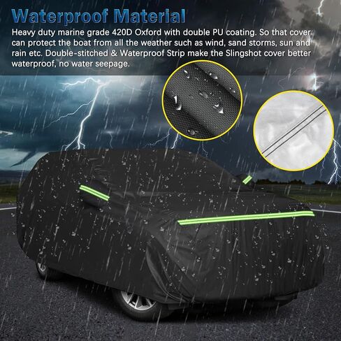 Custom Fit for Volkswagen Beetle Bug 2-Door 1960-1980 Sedan Car Cover Waterproof Heavy Duty All-Weather Protection with Door Zipper & Storage Bag in Kuwait