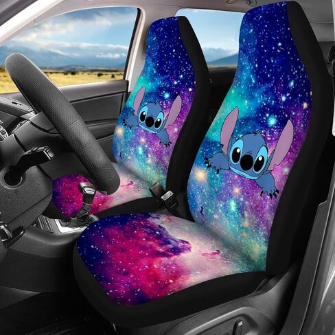Car Accessories Set Include Cartoon Car Steering Wheel Cover Car Seat Cover Seat Belt Pads Car Floor Mats Car Coasters Keychain for Adults15 Pieces in Saudi Arabia