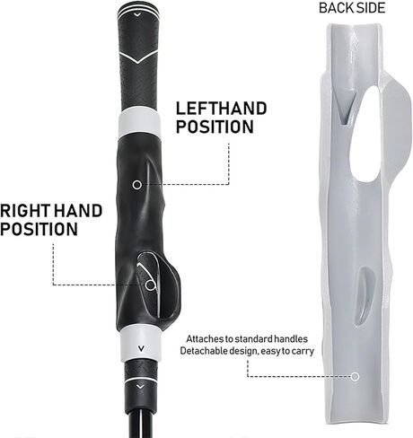 مدرب قبضة الجولف، حزام ذراع تصحيح التأرجح، تحسين وضع اليد، أدوات تدريب تأرجح الجولف باللون الأسود in Kuwait