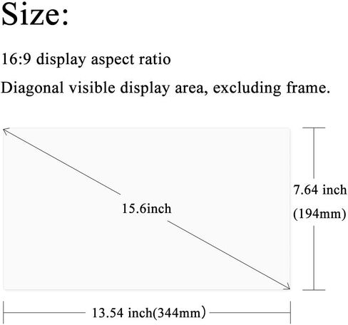 [3 Pack Clear Screen Protector for 15.6" Samsung Galaxy Book Pro 360 / Book Flex/Book Ion/Chromebook 4+ Series 15.6 Inches with 16:9 Aspect Ratio Laptop Anti Scratch Film (HD) in Kuwait