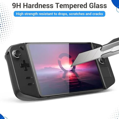 2 Pack Screen Protector Tempered Glass for Lenovo Legion Go Gaming Handheld, Improved Design Edges without Gaps, 9H Scratch Resistant in Saudi Arabia