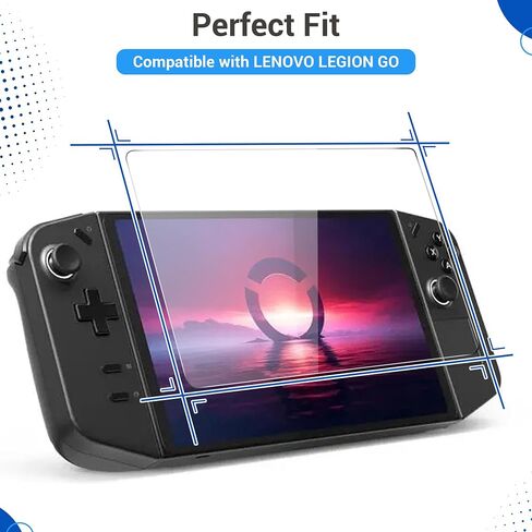 2 Pack Screen Protector Tempered Glass for Lenovo Legion Go Gaming Handheld, Improved Design Edges without Gaps, 9H Scratch Resistant in Saudi Arabia