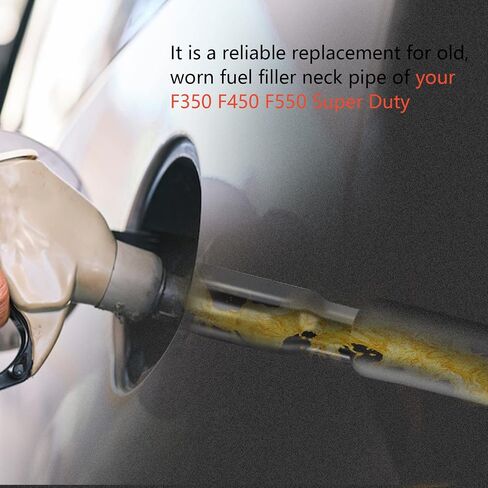 Fuel Tank Filler Neck Pipe Compatible with Ford F350 F450 F550 Super Duty 6.0L Diesel 2005-2007 to Replace 577-306 4C3Z9034C 8C3Z9034L F81Z9034SA F81Z9034SB YC3Z9034LA in Saudi Arabia