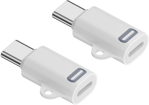 محول Lightning إلى USB C ذكر لهاتف iPhone 15، 2 حزمة USB من النوع C ذكر إلى موصل Lightning أنثى متوافق مع iPhone 15/15 Plus/15 Pro/15 Pro Max، iPad، يدعم الشحن السريع 35 وات PD ونقل البيانات in Saudi Arabia