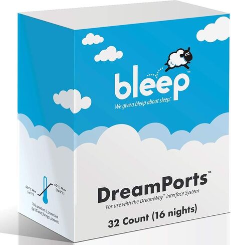 Dreamports (32 Count Box)- Mask Replacement | 16 Night Pack | Breath Easier | Mask-FreeSolution | Made in the USA in Saudi Arabia