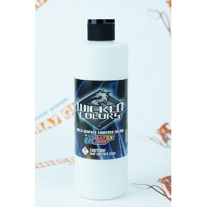 Createx Wicked Colors W030 Opaque White 16oz. Water-Based Universal Airbrush Paint. by SprayGunner