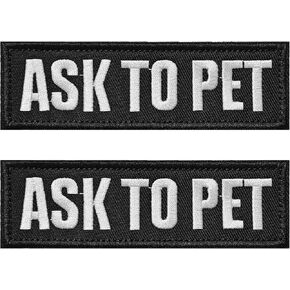 2Pcs ESA Emotional Support Animal Patch for Dog, Removable Tactical Hook & Loop Patch, Dog Patch Set for Dog Vest Collar