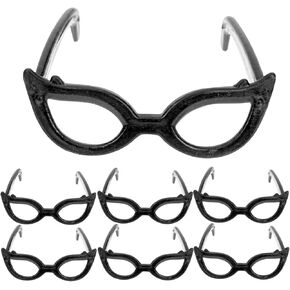 Abaodam 100pcs Doll Glasses Dollhouse Glasses Doll Costume Glasses Doll Sunglasses Doll Dress up Eyeglasses Dollhouse Eyeglasses Dolls Costume Eyeglasses Dog Miniature Little Doll Plastic