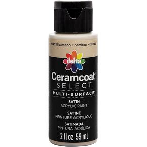 Delta Creative 04039 Ceramcoat Select Multi-Surface Paint, 2 oz, Black