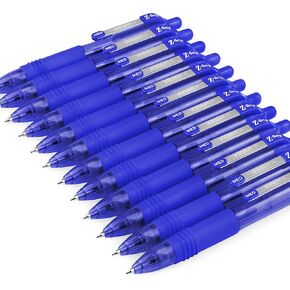 Zebra Z-Grip Smooth Mini Retractable Ballpoint Pens - 1.0mm - Blue - Pack of 12