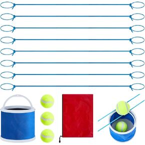 ShinyRelief Team Building Game with Buckets and Balls Family Fun Group Games Challenge Outdoor Team Building Activities for Adults Sports Day Group Activity Family Night or Party(8 Pcs)